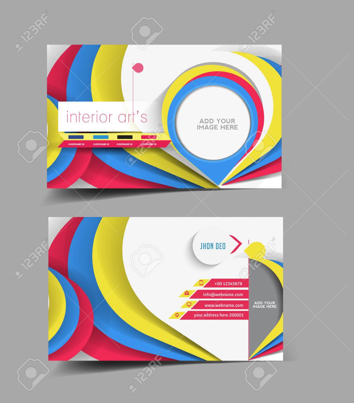interior designer business card vector design royalty free cliparts interior designer business cards