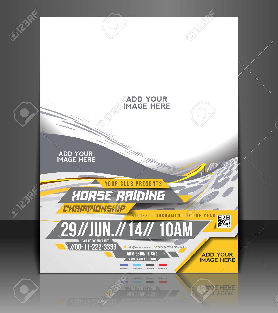 horse riding flyer poster template design royalty free cliparts horse flyers template free