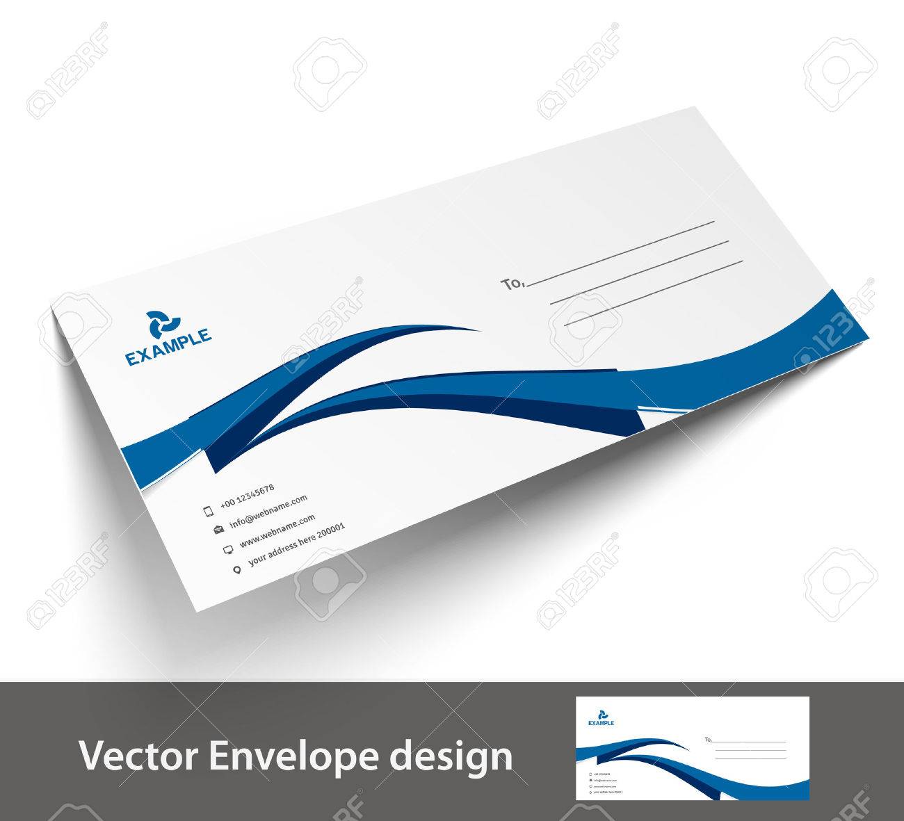 paper envelope templates for your project design vector