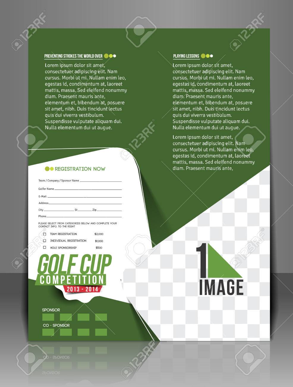 golf tournament brochure template
