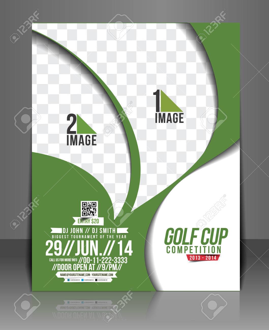 golf tournament flyer template