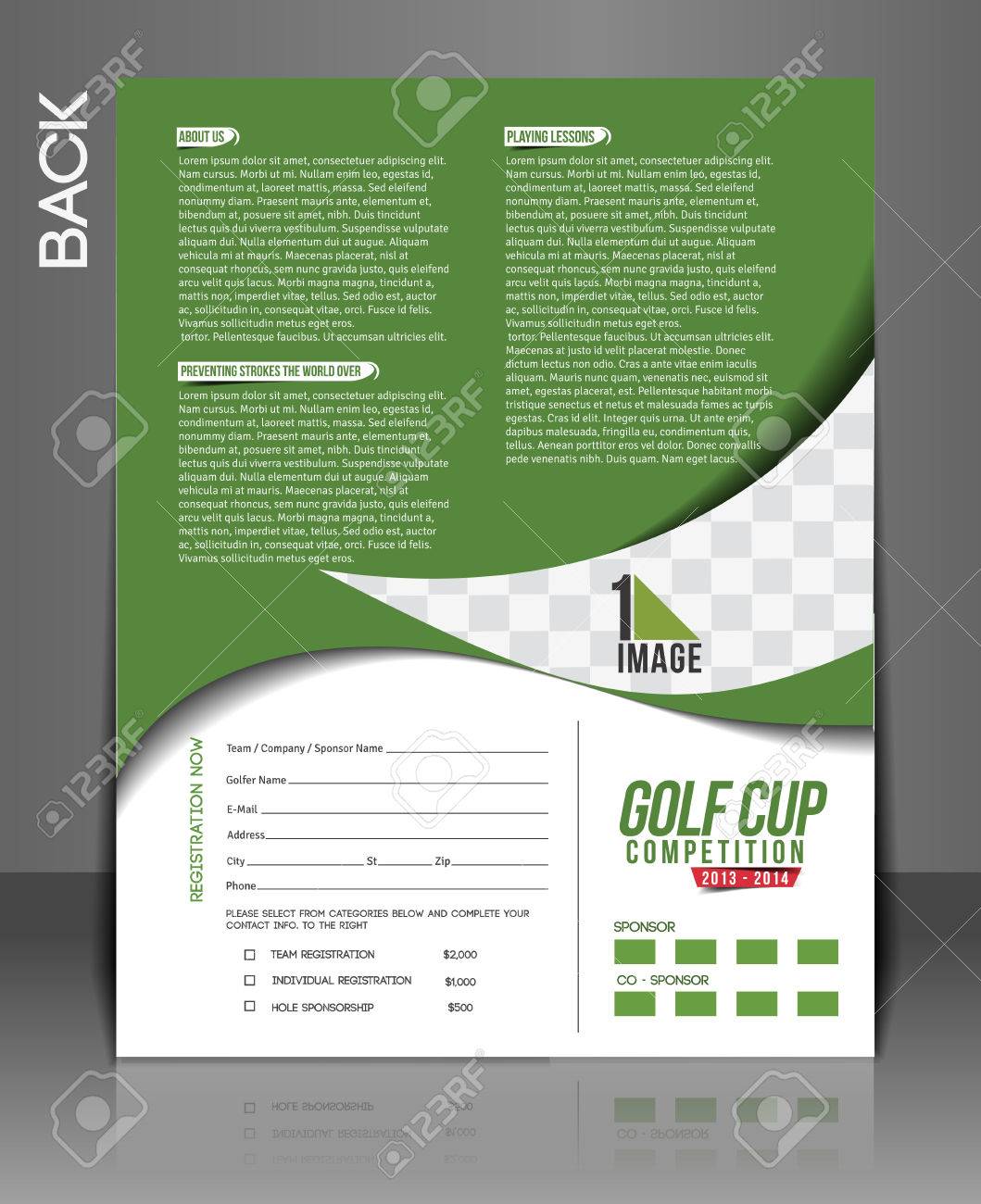 golf tournament brochure template