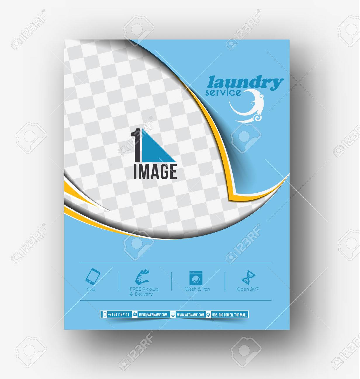 laundry service flyer poster template royalty free cliparts flyer poster template