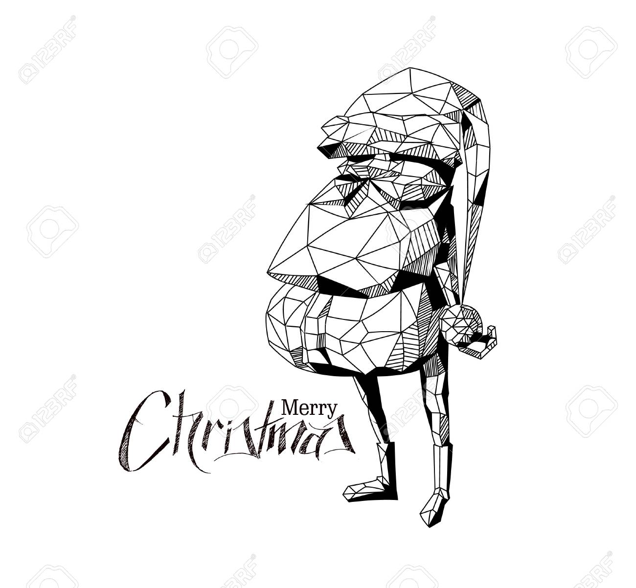 3d Filaire Rendre Le Personnage De Dessin Anime Drole Du Pere Noel Joyeux Noel Icone Heureux Grand Pere Isole Sur Fond Blanc Clip Art Libres De Droits Vecteurs Et Illustration Image