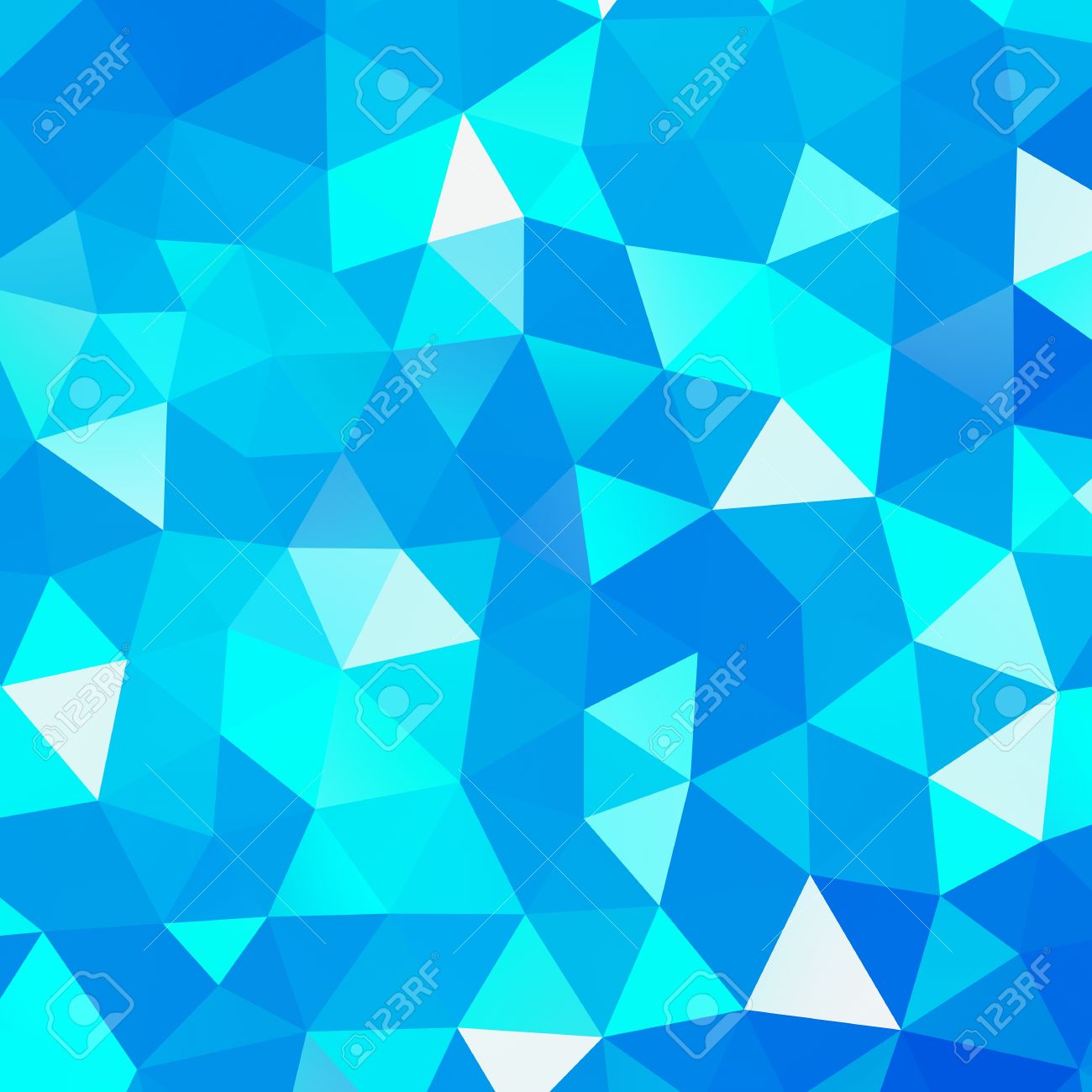 幾何学的三角形モザイク背景グラフィック背景の青いダイヤモンドの概念 の写真素材 画像素材 Image