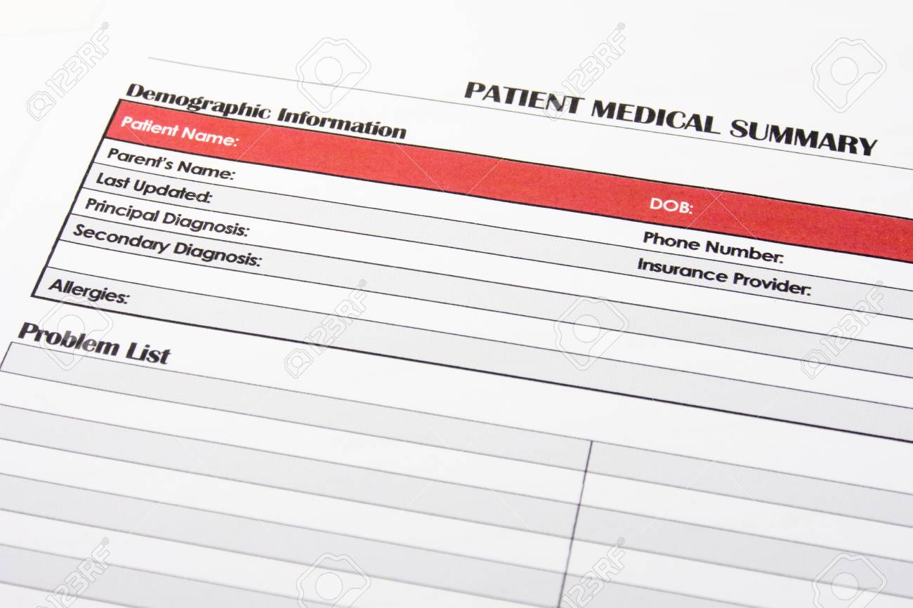 medical-form-document-stock-photo-picture-and-royalty-free-image-image-29563707 for Free Printable Patient Demographic Form Medical Form, Document Stock Photo, Picture and Royalty Free Image. Image 29563707. for Free Printable Patient Demographic Form