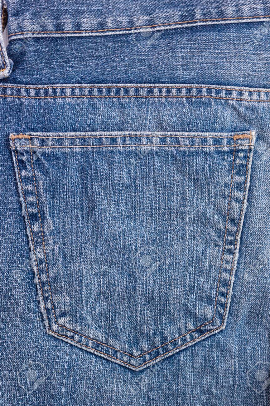 デニム ブルー ジーンズのポケットは 古典的なインディゴのファッションです の写真素材 画像素材 Image