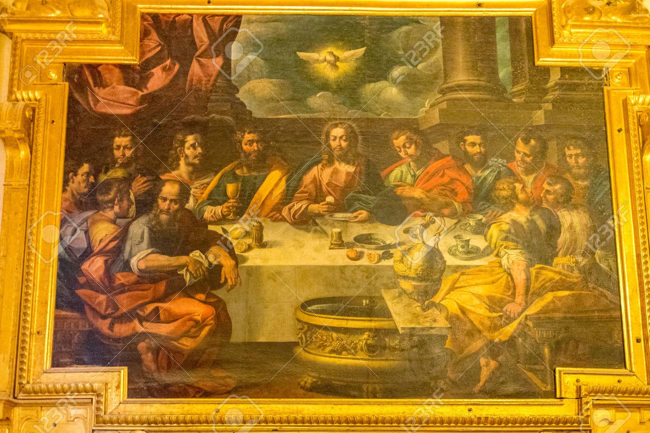 the last supper painting inside the mezquita cathedral of c rdoba