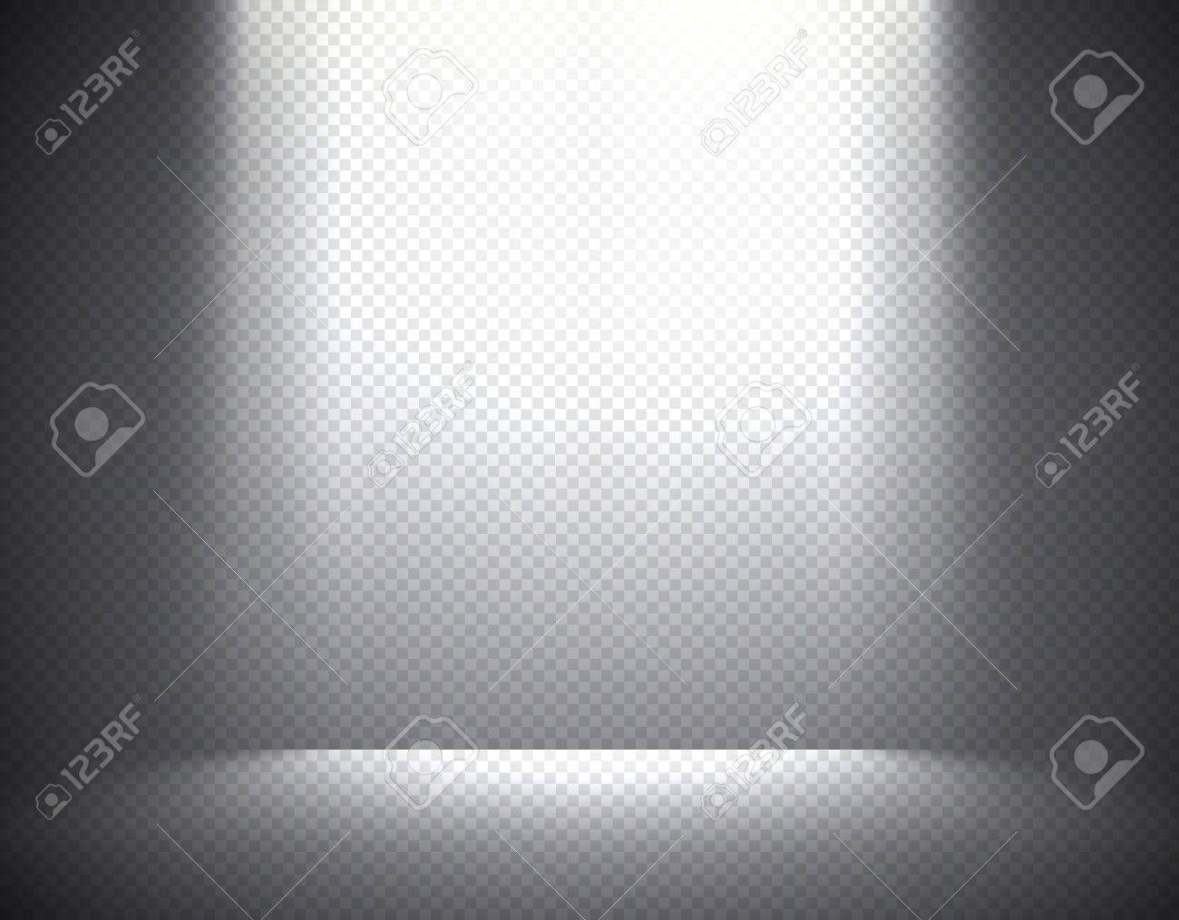 シーンの照明 暗い背景にチェック柄の透明効果 明るい間接照明 のイラスト素材 ベクタ Image