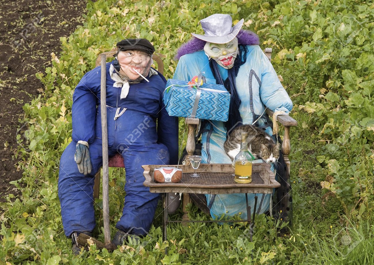 sombrero de espantapájaros