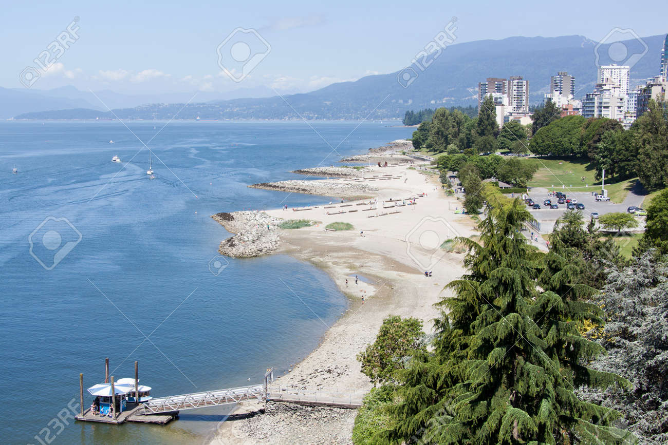 The View Of Sunset Beach In Vancouver British Columbia Canada