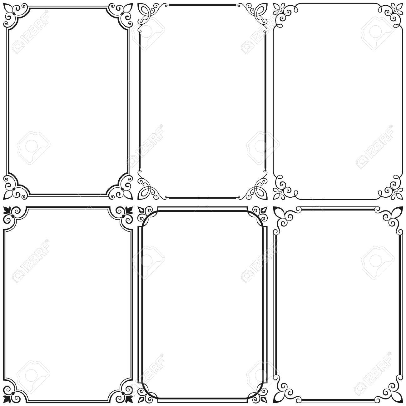 カリグラフィ フレーム ベクトル図のセットです よく簡単に編集できる構成ファイルにすべての要素を分離すると Eps 8 で保存されます 高解像度 Jpeg ファイルは 5000 5000 を含まれています のイラスト素材 ベクタ Image