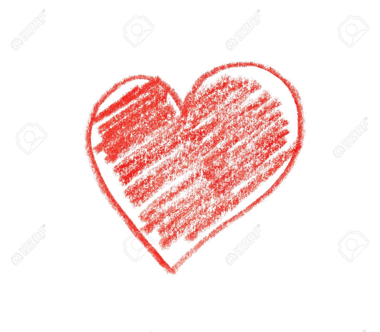crayon heart