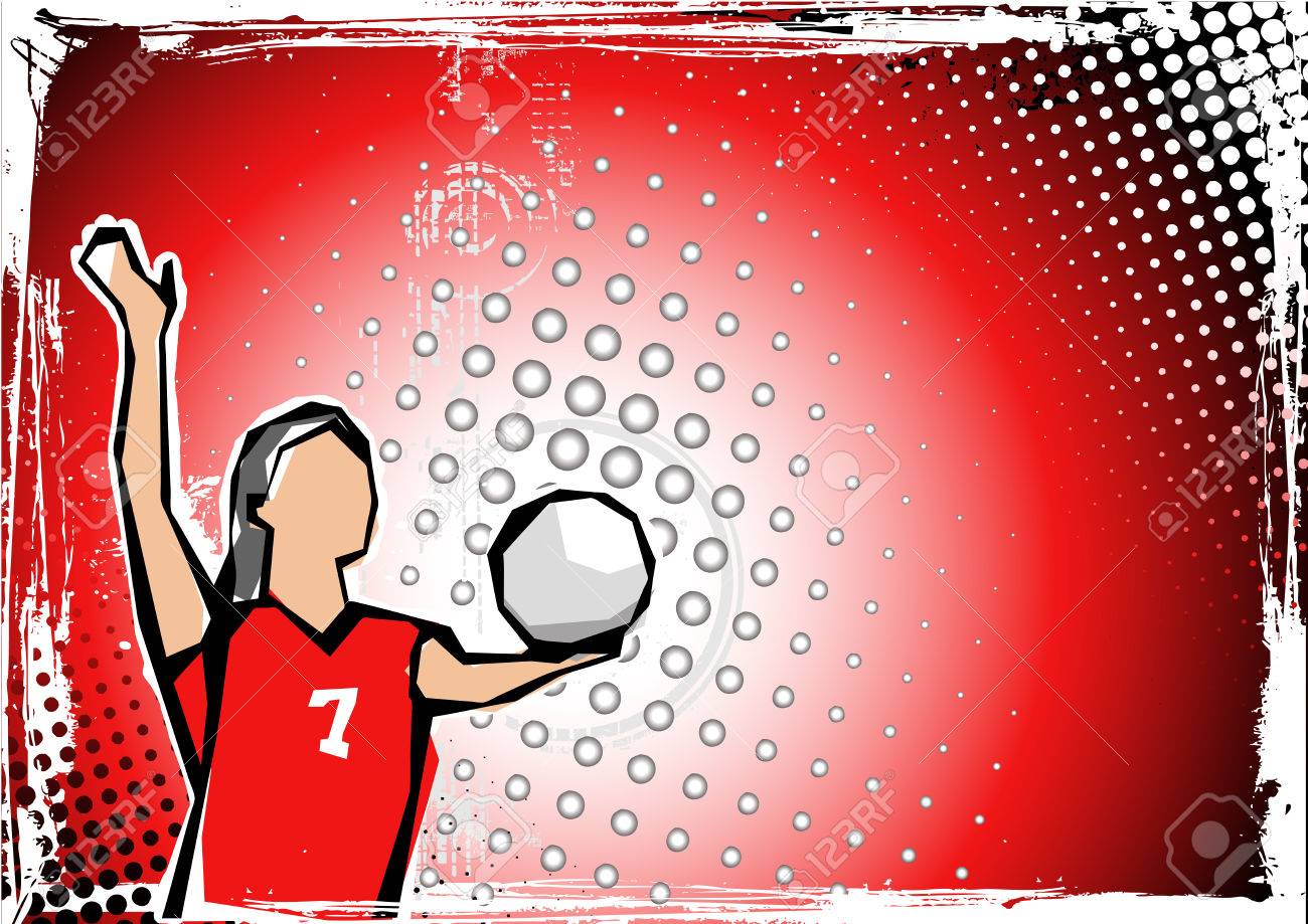 バレーボール背景 3のイラスト素材 ベクタ Image