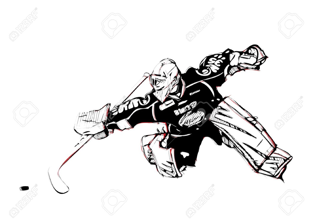 Illustration Of Ice Hockey Goalkeeper Royalty Free Cliparts Vectors And Stock Illustration Image