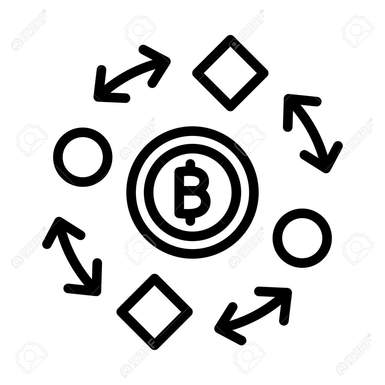 비트코인 채굴 비트코인 거래 블록체인 완전히 편집 가능한 벡터 아이콘 로열티 무료 사진, 그림, 이미지 그리고 스톡포토그래피.  Image 158841457