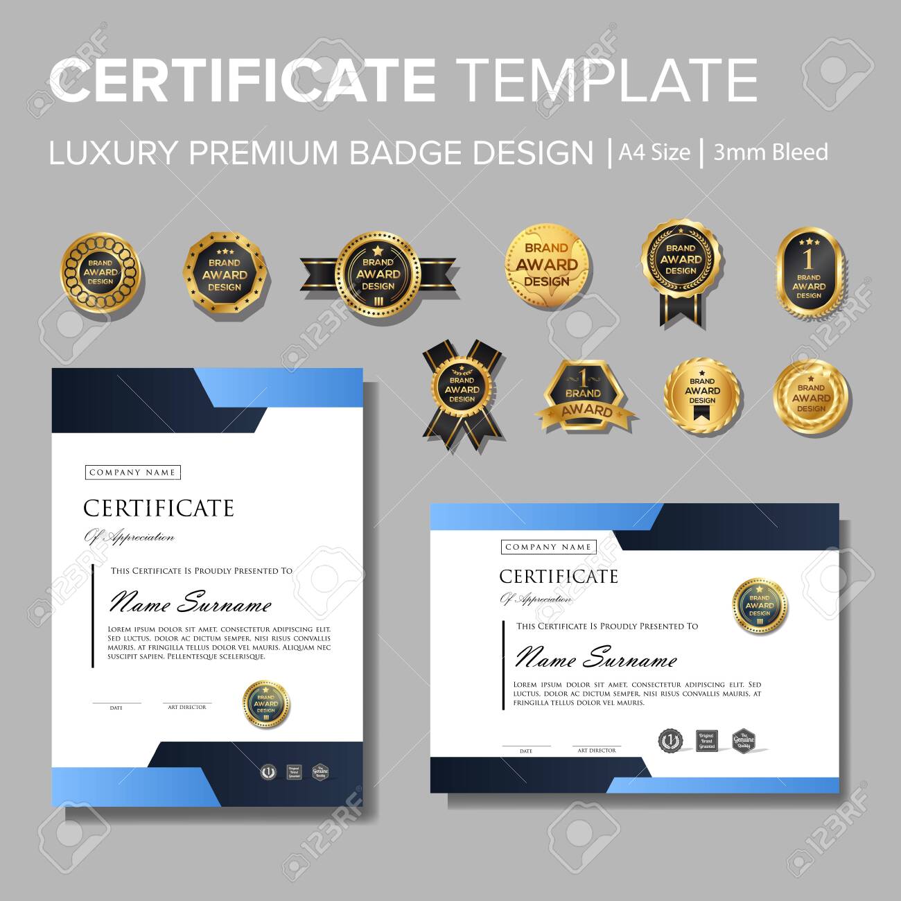 modern certificate design template modern certificate design template