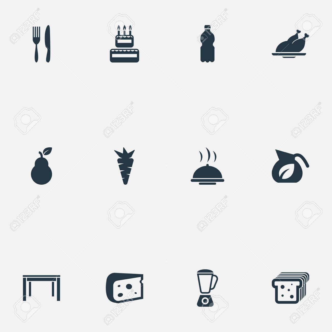 シンプルな料理のアイコンのベクトル イラスト セット のイラスト素材 ベクタ Image シンプルな料理のアイコンのベクトル イラスト セット のイラスト素材 ベクタ Image