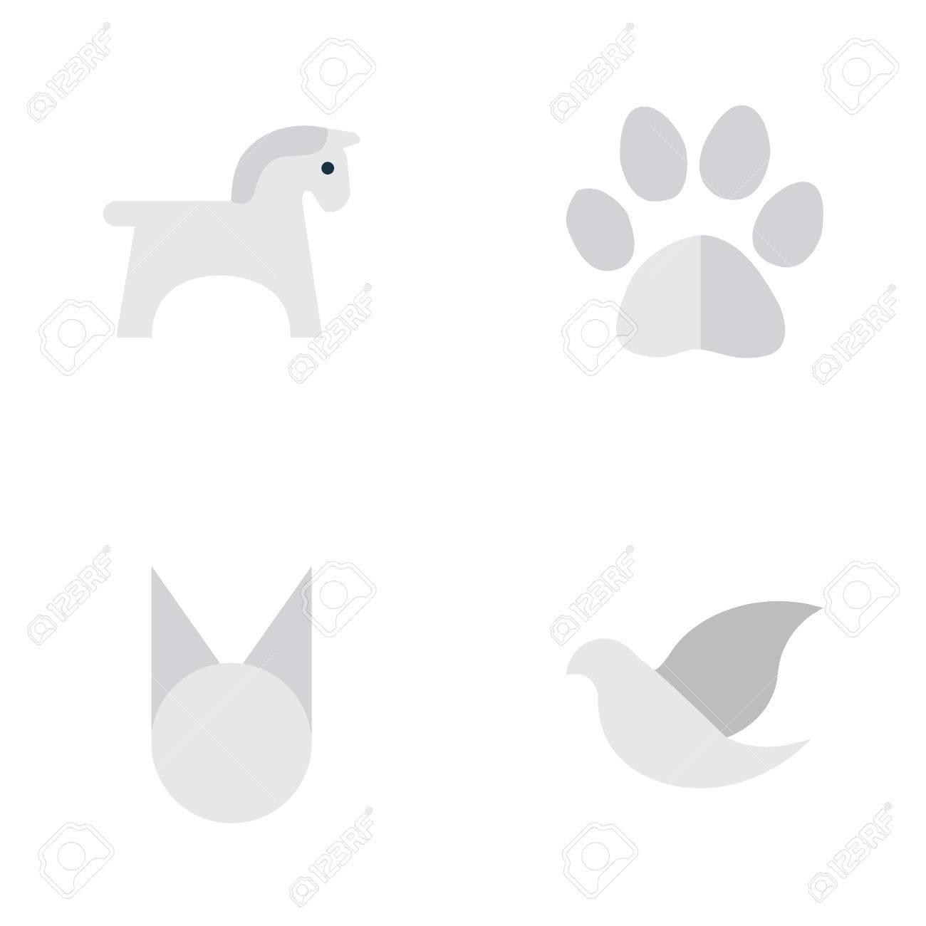シンプルな野生のアイコンのベクトル イラスト セット 他の類義語猫猫 シンプルな野生のアイコンのベクトル イラスト セット 他の類義語猫猫