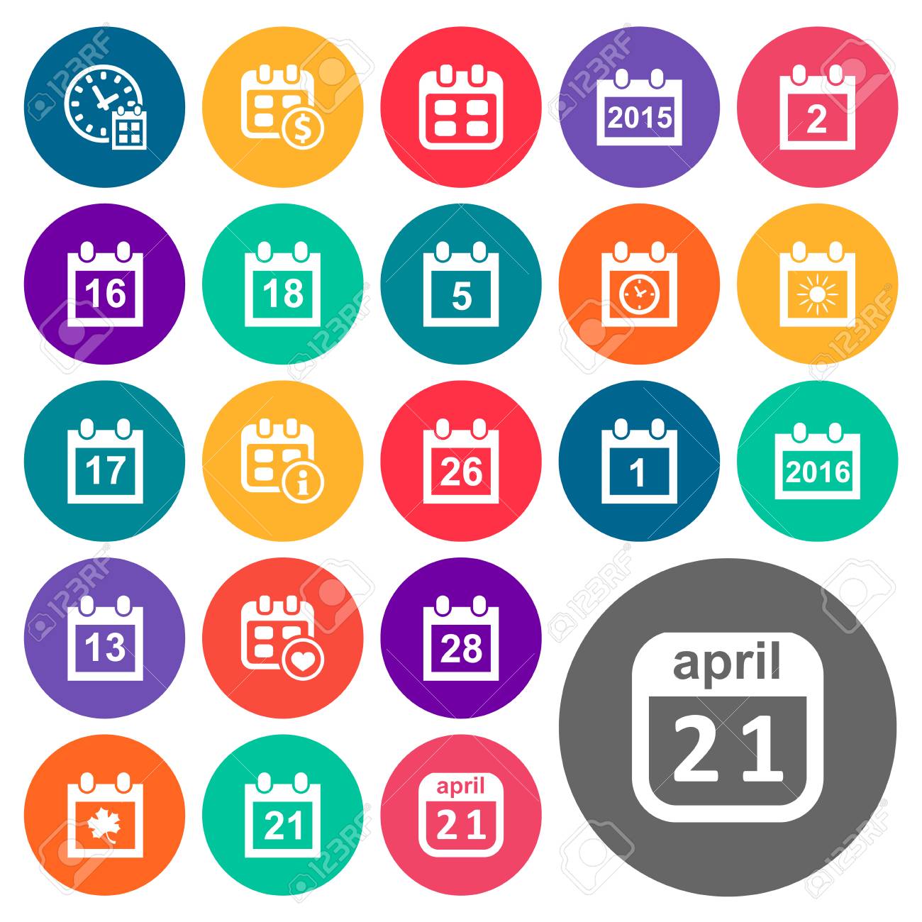 vector illustration set of simple plan icons elements sixteen