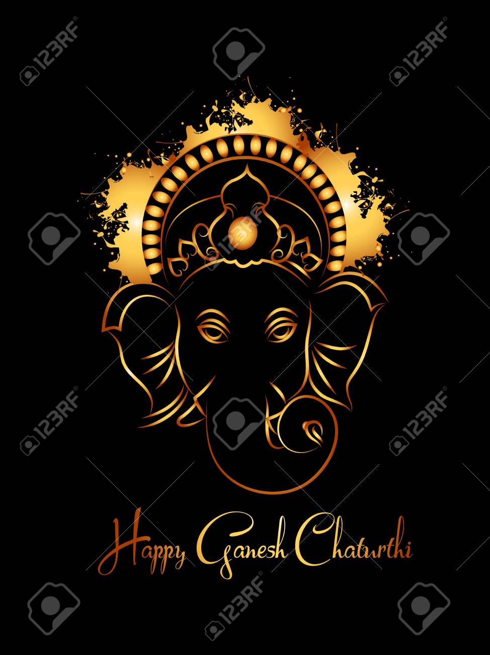 Nice And Beautiful Abstract Or Poster For Ganesh Chaturthi With ...