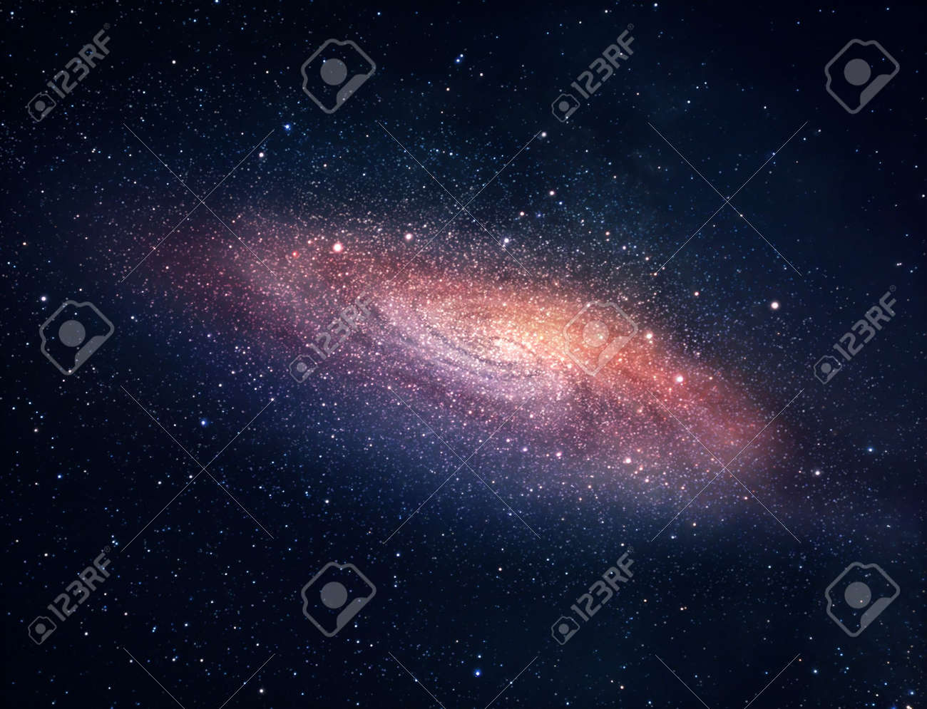 A picture of bright spiral galaxy with myriads of stars - 7320147 A picture of bright spiral galaxy with myriads of stars - 7320147