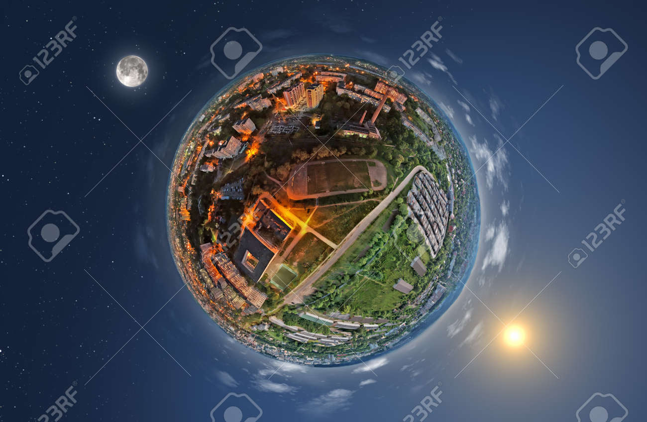 Conceptual picture of day and night on planet Earth - 133378229 Conceptual picture of day and night on planet Earth - 133378229