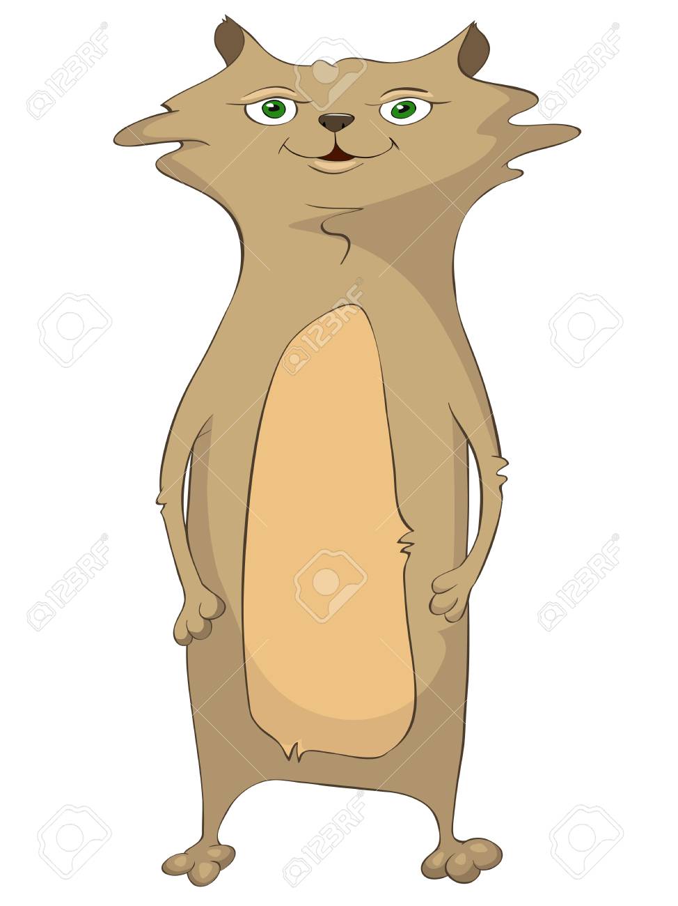 Chat De Personnage De Dessin Animé