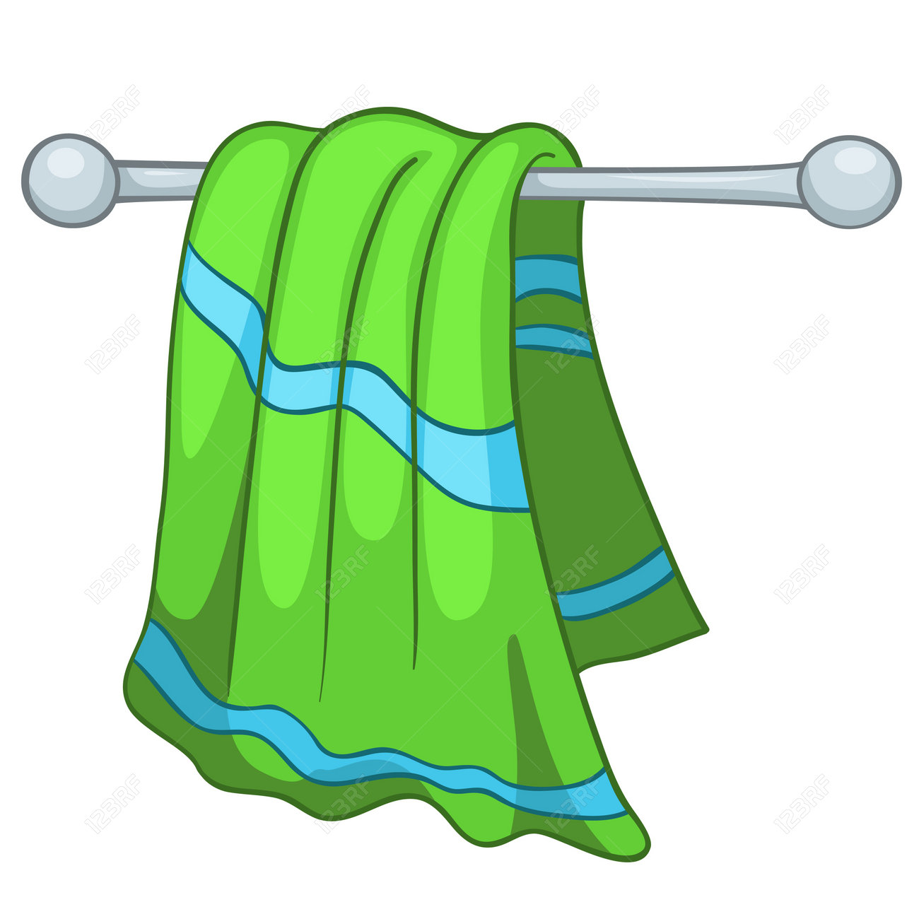 Cartoon Home Kitchen Towel Royalty Free 