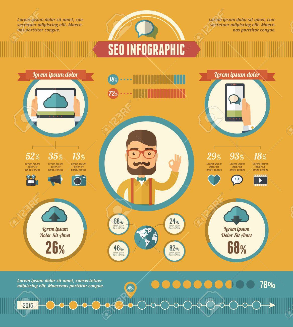social media infographic template