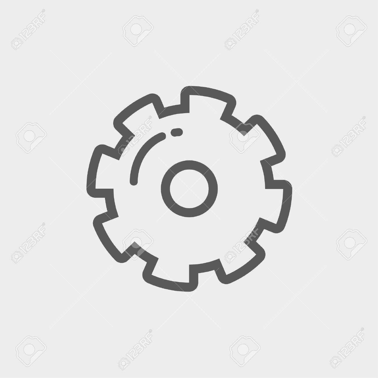 gear icon thin line
