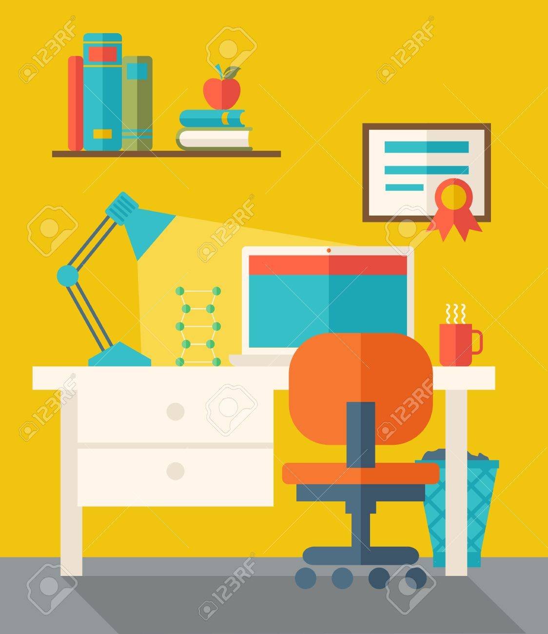 zeitgenössische büroräume innenarchitektur büroraum mit computer tisch lampe und stuhl einem zeitgenössischen stil pastellpalette mit und zeitgenössische büroräume innenarchitektur büroraum mit computer tisch lampe und stuhl einem zeitgenössischen stil pastellpalette mit und