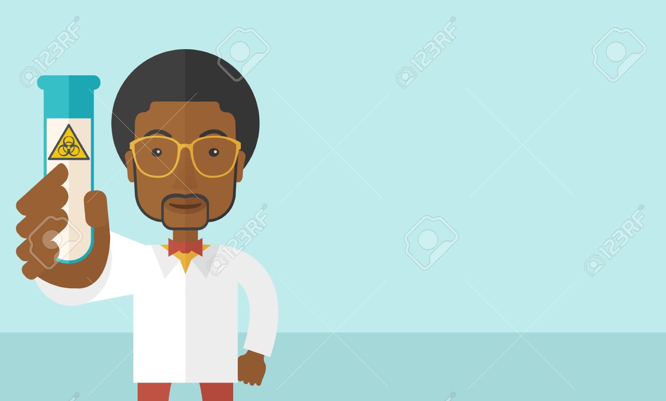 A Young African American Scientists Experimenting With Glass Tube Inside The Laboratory A Contemporary Style With Pastel Palette Soft Blue Tinted A Young African American Scientists Experimenting With Glass Tube Inside The Laboratory A Contemporary Style With Pastel Palette Soft Blue Tinted