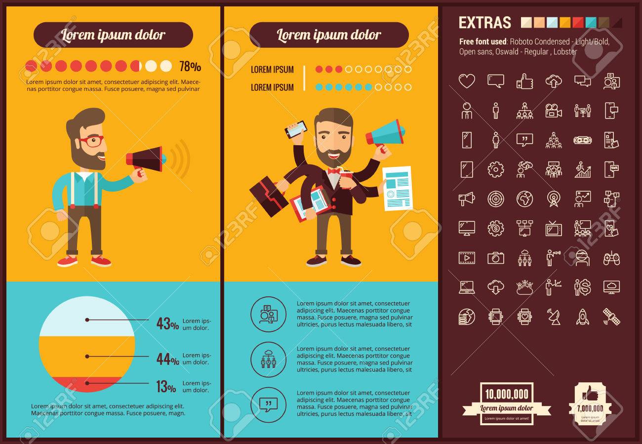 social media infographic template