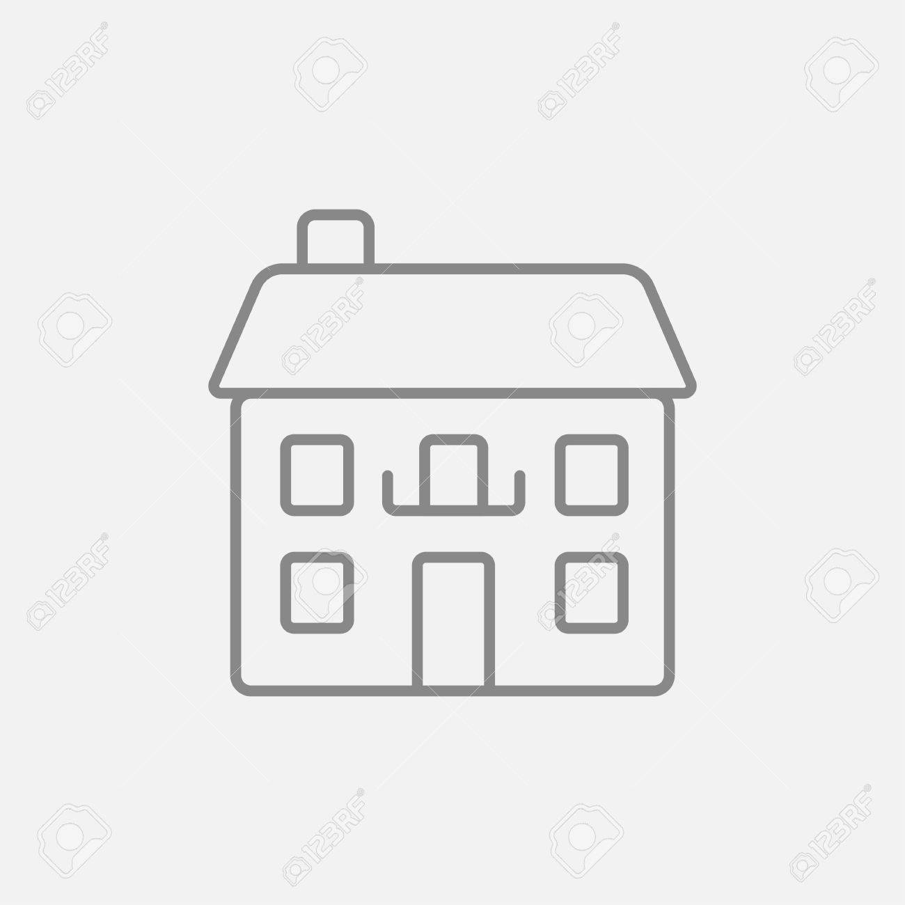 2 階建て一戸建ての家ライン アイコン Web モバイルとインフォ グラフィック ベクトル暗い灰色アイコン ライトグレーの背景に分離されました のイラスト素材 ベクタ Image 2 階建て一戸建ての家ライン アイコン Web モバイルとインフォ グラフィック ベクトル暗い灰色アイコン ライトグレーの背景に分離されました のイラスト素材 ベクタ Image