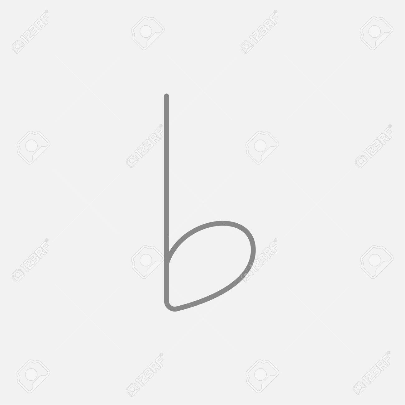 Web モバイル インフォ グラフィックの音符ライン アイコン ベクトル暗い灰色アイコン ライトグレーの背景に分離されました のイラスト素材 ベクタ Image