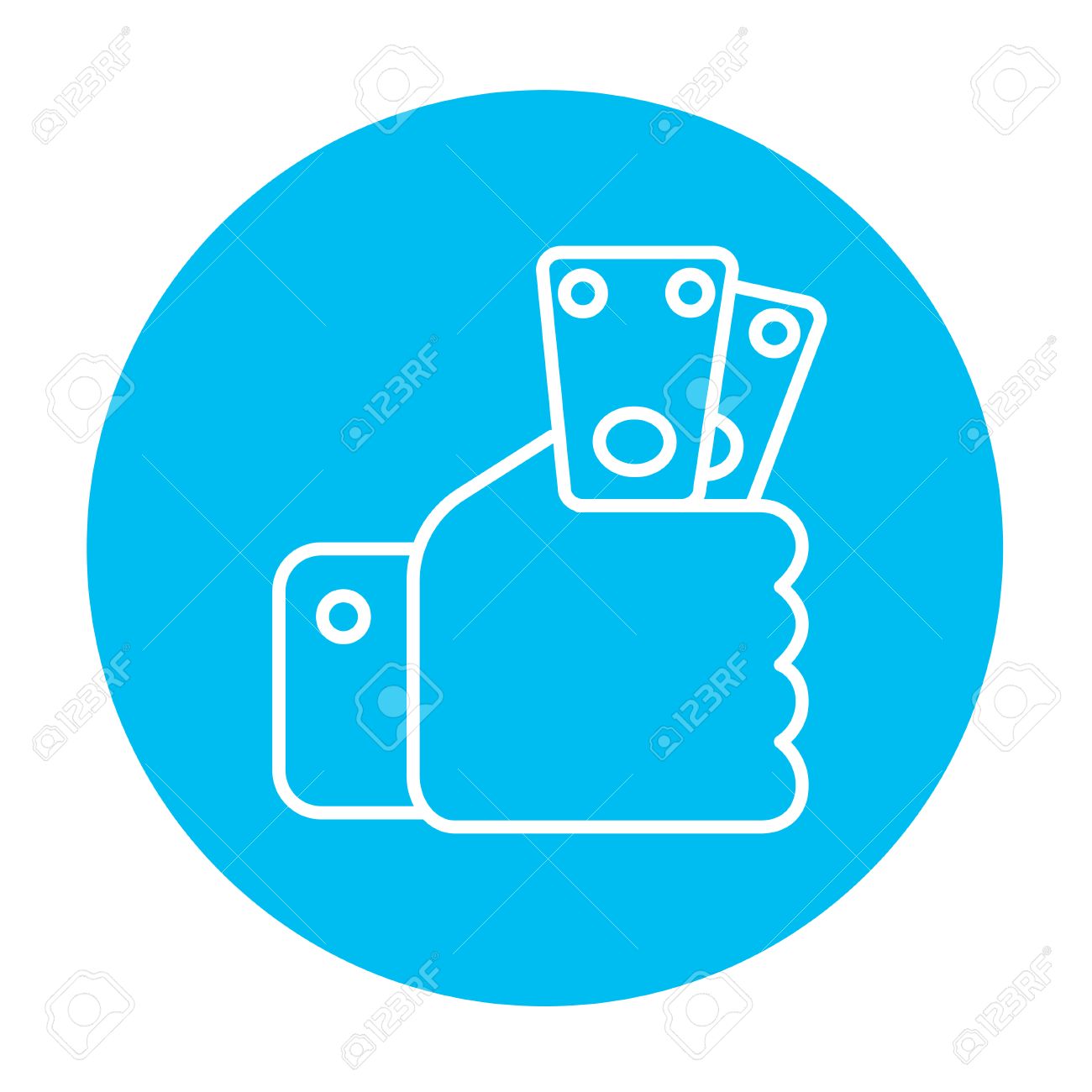 hand holding money line icon for web mobile and infographics