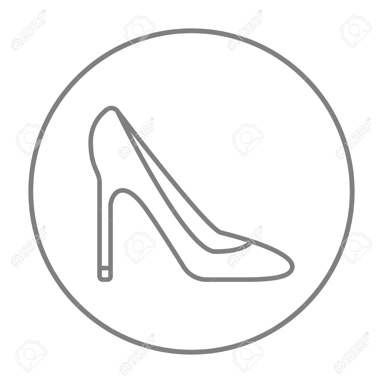 chaussure a talon gris