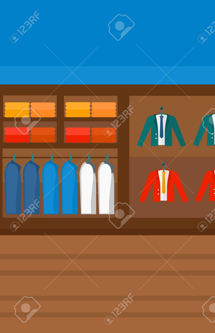 服店ベクトル フラット デザイン イラストの背景 縦型レイアウト のイラスト素材 ベクタ Image