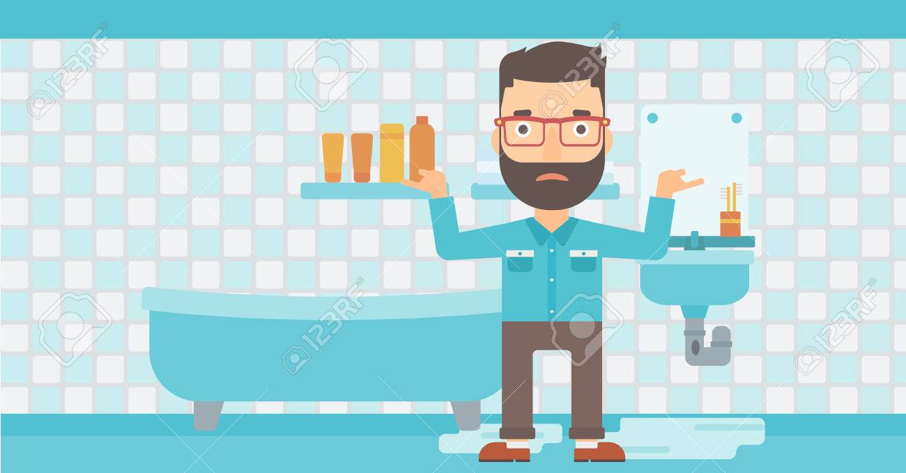 Salle De Bain Facq Arlon ~ un homme hipster dans le d sespoir debout pr s fuite lavabo dans la Salle De Bain Facq Arlon ~ un homme hipster dans le d sespoir debout pr s fuite lavabo dans la