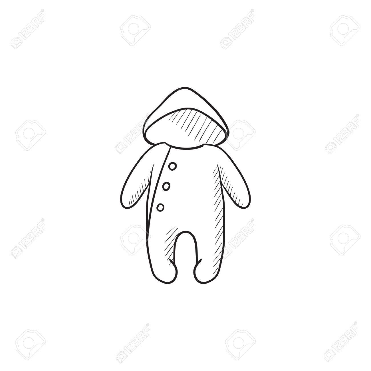 Baby Rompers Vector Sketch Icon Isolated On Background Hand Drawn Baby Rompers Icon Baby Rompers Sketch Icon For Infographic Website Or App Royalty Free Cliparts Vectors And Stock Illustration Image