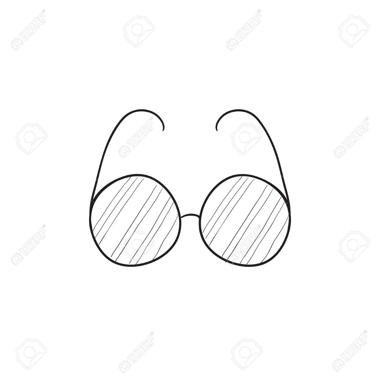 drawing eye glasses