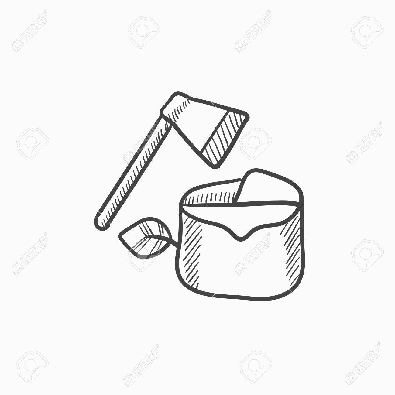 La Deforestacion De Vectores Icono De Boceto Aislado En El Fondo Dibujado A Mano Icono De La Deforestacion Dibujo Icono De La Deforestacion Para La Infografia Sitio Web O Aplicacion Ilustraciones Vectoriales