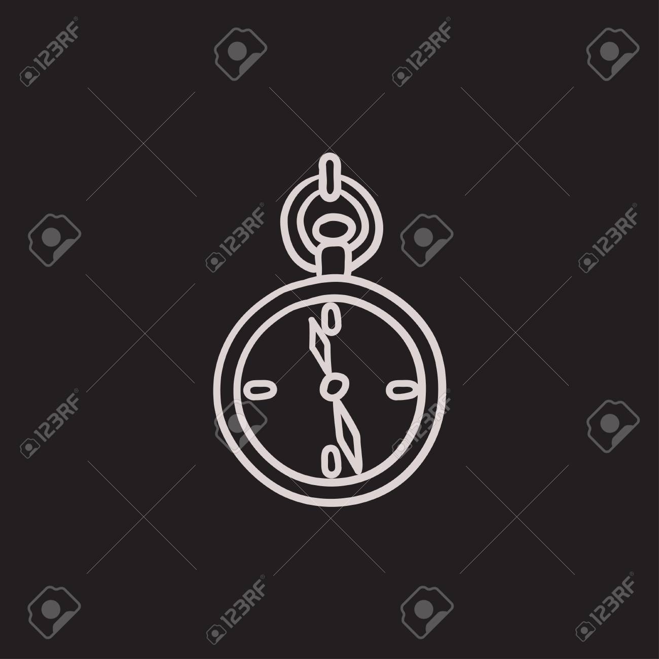 Dibujo Icono De Reloj De Bolsillo Para Web Móvil Y La Infografía Dibujado A Mano Icono De Reloj De Bolsillo Reloj De Bolsillo Del Icono Del Vector Icono De Reloj De Bolsillo