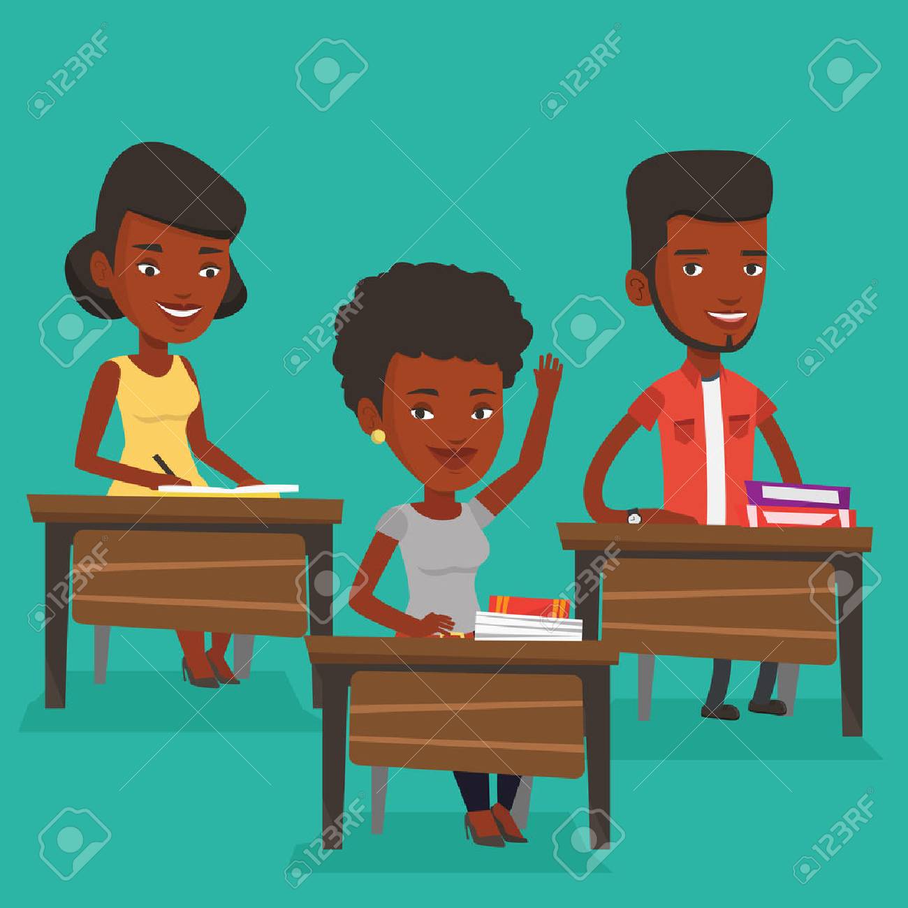 答えを教室で手を上げるアフリカ系アメリカ人学生 上げられた手で机に座っている学生 女の子レッスンで彼女の手を上げます ベクトル フラットなデザイン イラスト 正方形のレイアウト のイラスト素材 ベクタ Image 6642 答えを教室で手を上げるアフリカ系アメリカ人学生 上げられた手で机に座っている学生 女の子レッスンで彼女の手を上げます ベクトル フラットなデザイン イラスト 正方形のレイアウト のイラスト素材 ベクタ Image 6642