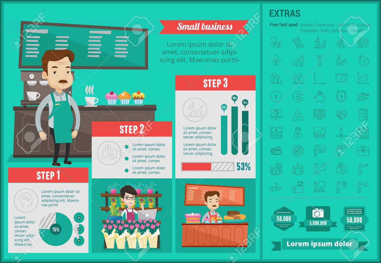 small business infographic template