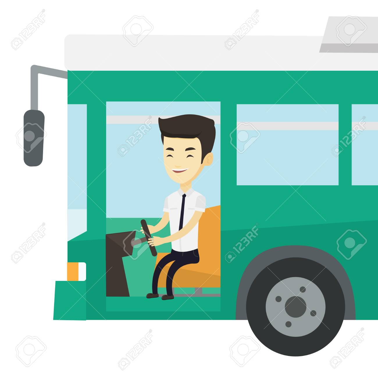 asian bus driver Teen girls in loose clothes