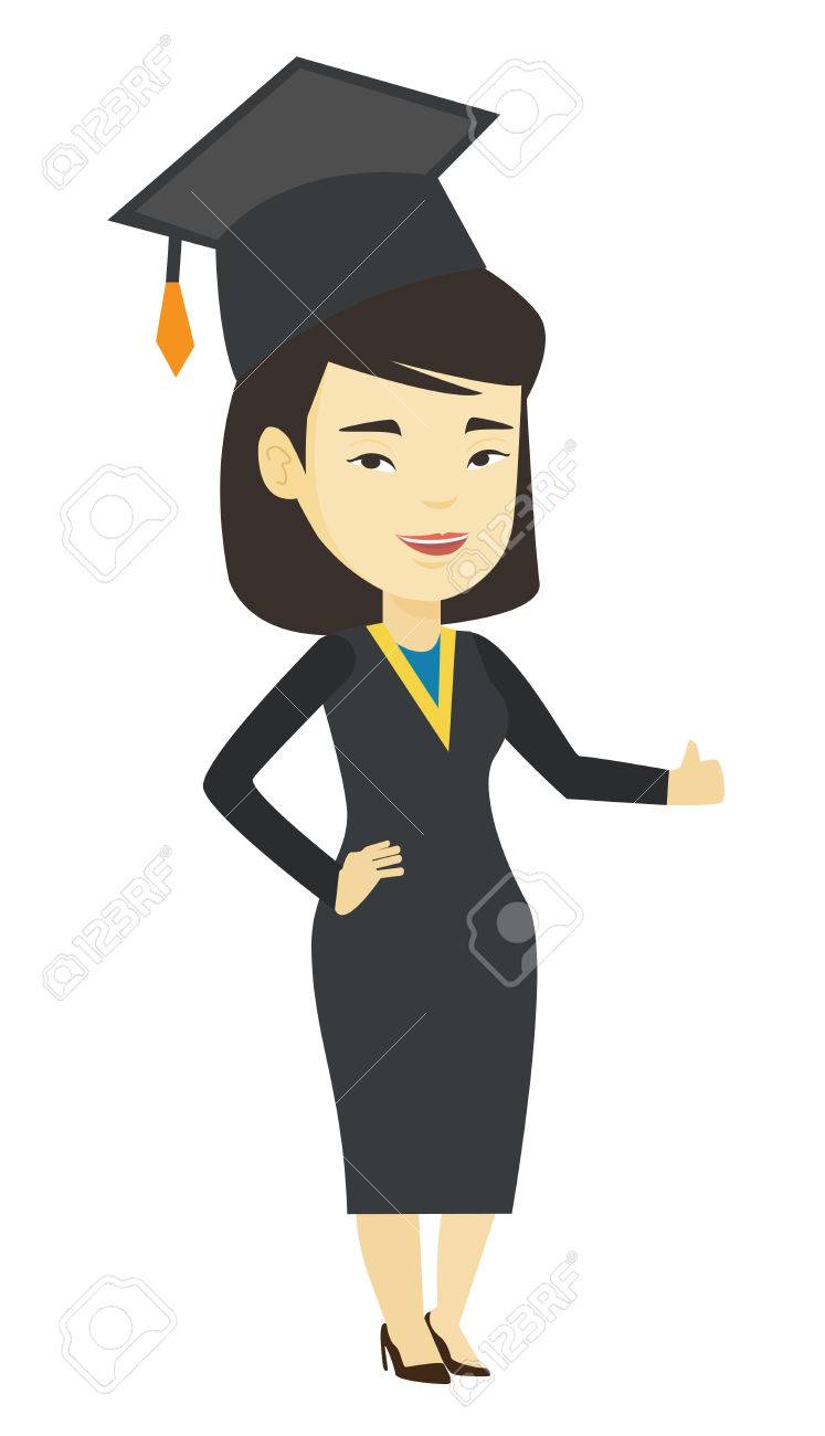 大学院与える親指のベクトル イラスト アップ のイラスト素材 ベクタ Image