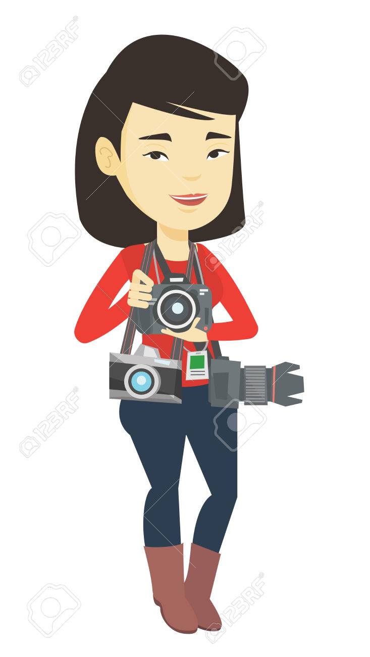 カメラマンは写真をベクター イラストを撮影します のイラスト素材 ベクタ Image