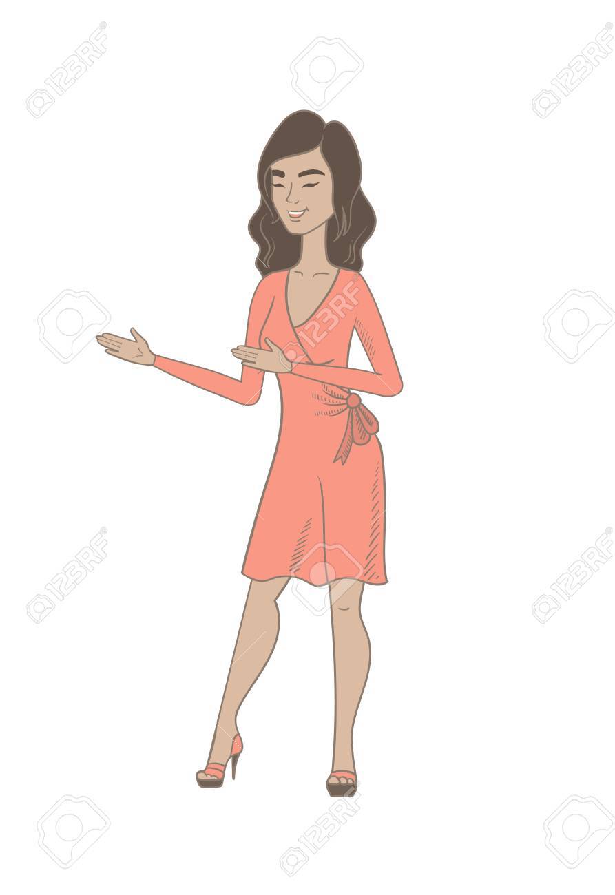身振りで示すことヒスパニックの幸せな女 彼女の手でジェスチャーの若い女性の完全な長さ 女性は笑って 身振りで示します ベクター スケッチ漫画イラスト 白背景に分離します のイラスト素材 ベクタ Image 身振りで示すことヒスパニックの幸せな女 彼女の手でジェスチャーの若い女性の完全な長さ 女性は笑って 身振りで示します ベクター スケッチ漫画イラスト 白背景に分離します のイラスト素材 ベクタ Image